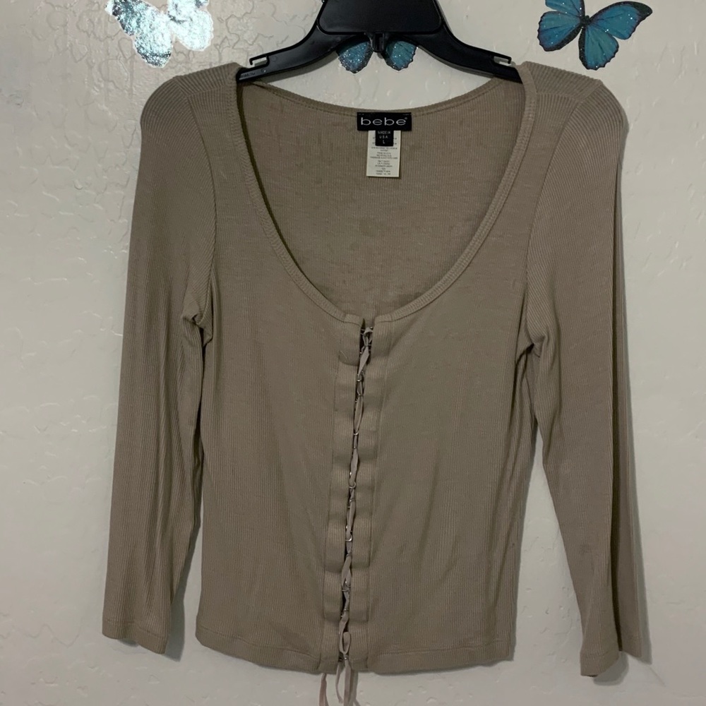 Bebe original drawstring top